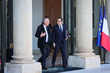 Paris,,france,,03 01 2025,:,franc?ois,bayrou,et,se?bastien,lecornu,at