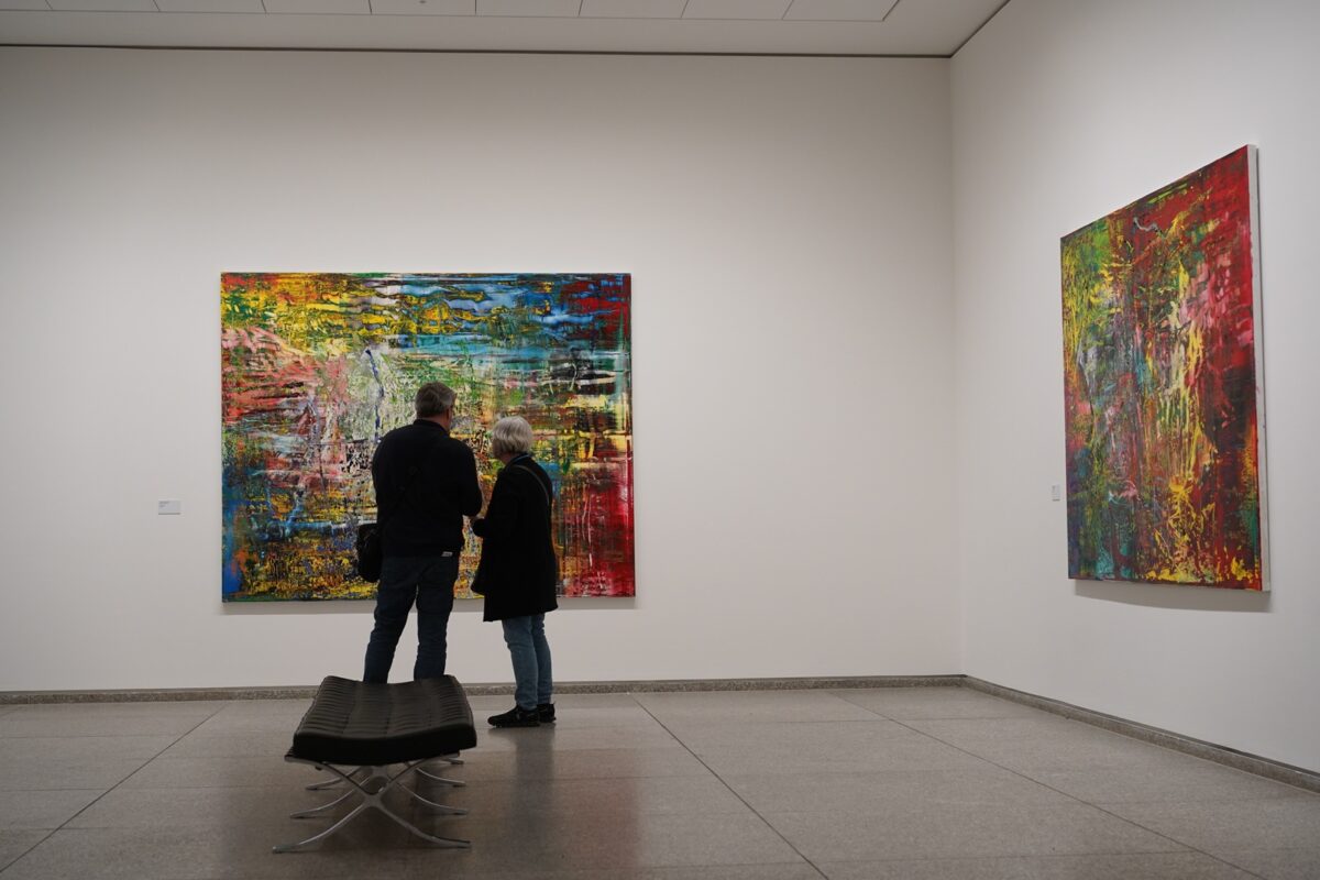 Berlin,,germany, ,january,11,,2024:,gerhard,richter,exhibition,in