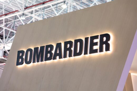 Zhuhai,,china ,november,7,,2018:,bombardier,sign,is,seen,during