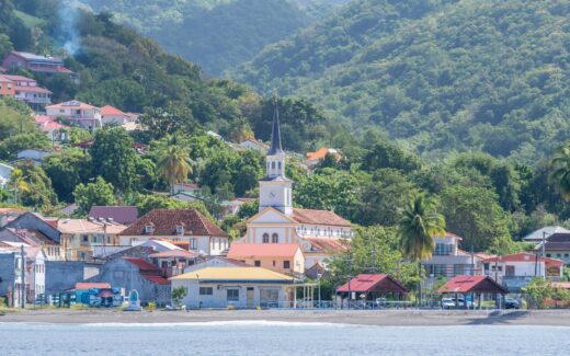 City,of,carbet,in,martinique.,french,antilles.