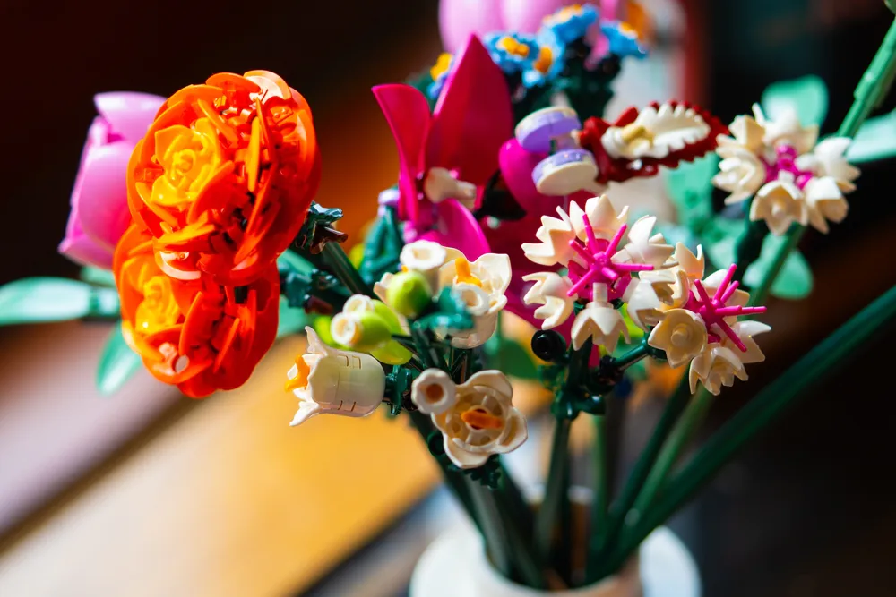 Saint Valentin fleurs Lego