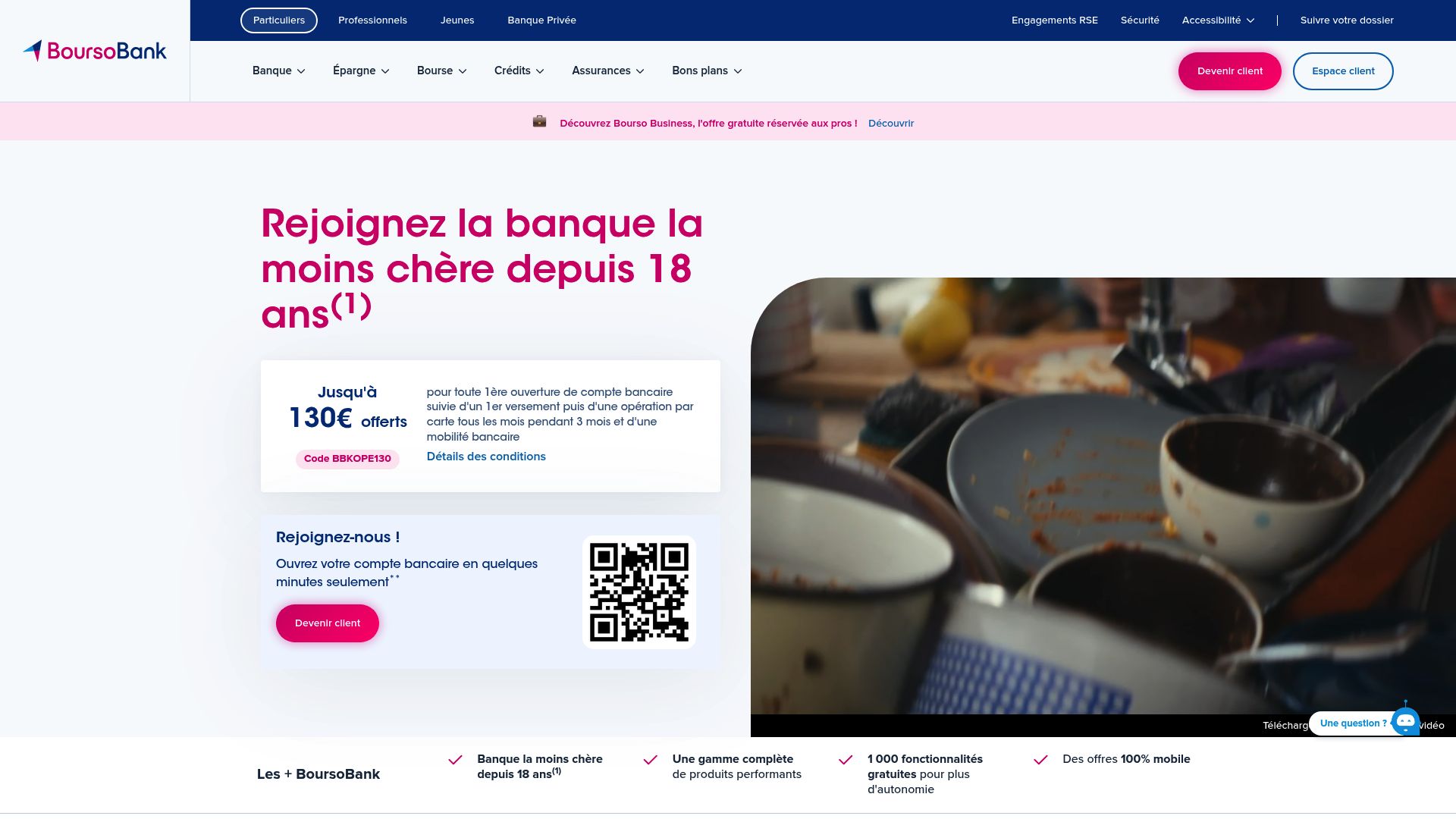 Screenshot of www.boursobank.com