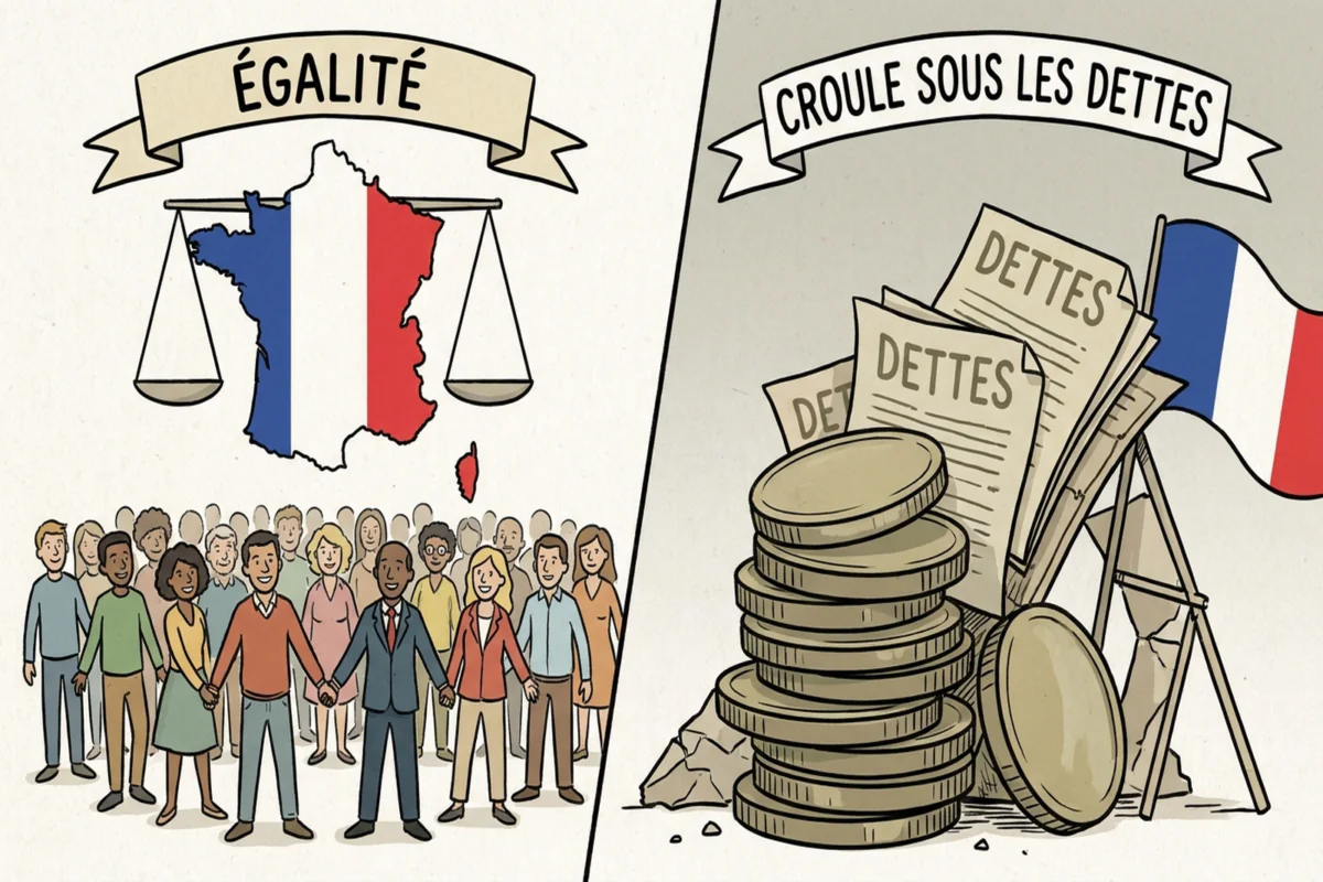 France Pays Egalitaire Monde Croule Sous Dettes