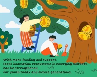 "Arbre avec de l'argent qui pousse, symbolisant les meilleurs placements pour jeunes actifs et leur croissance financière."