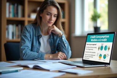 Guide crédit consommation, les étapes clés pour choisir - Photo d'une personne consultant un guide de crédit consommation sur