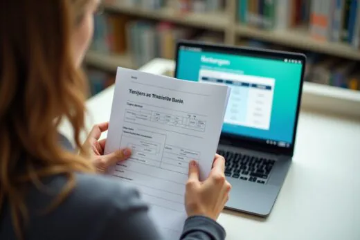 Guide choix mutuelle santé, sélection critères essentiels avec dossier santé et ordinateur