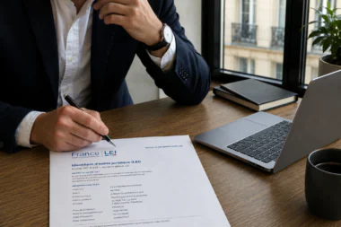 France Lei Agent Enregistrement Officiel Fiche Information