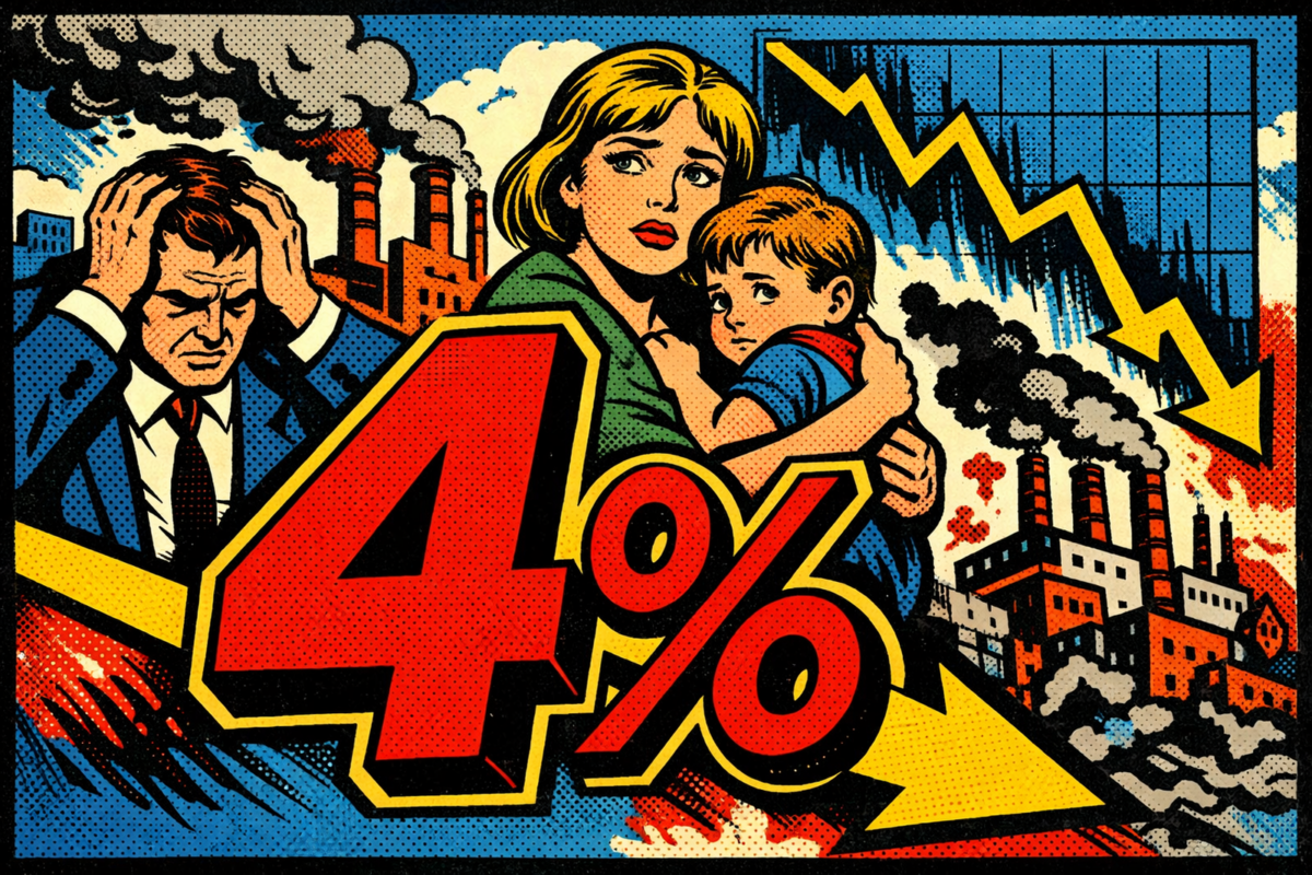 4 % : le taux qui dit tout de notre faillite collective