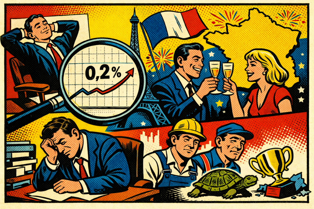 0,2 % de croissance : la France se félicite d'être médiocre