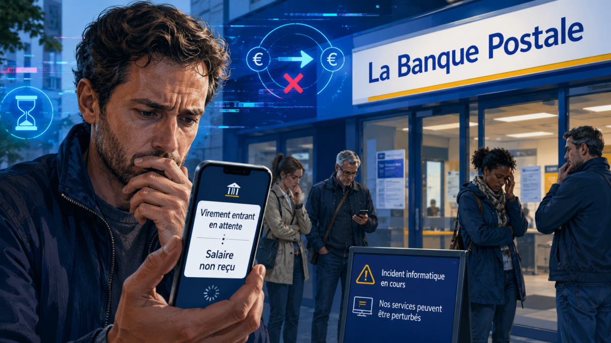 Plusieurs clients de La Banque Postale disent ne pas avoir reçu leur salaire à temps après un incident touchant les virements entrants. La banque assure mobiliser ses équipes.