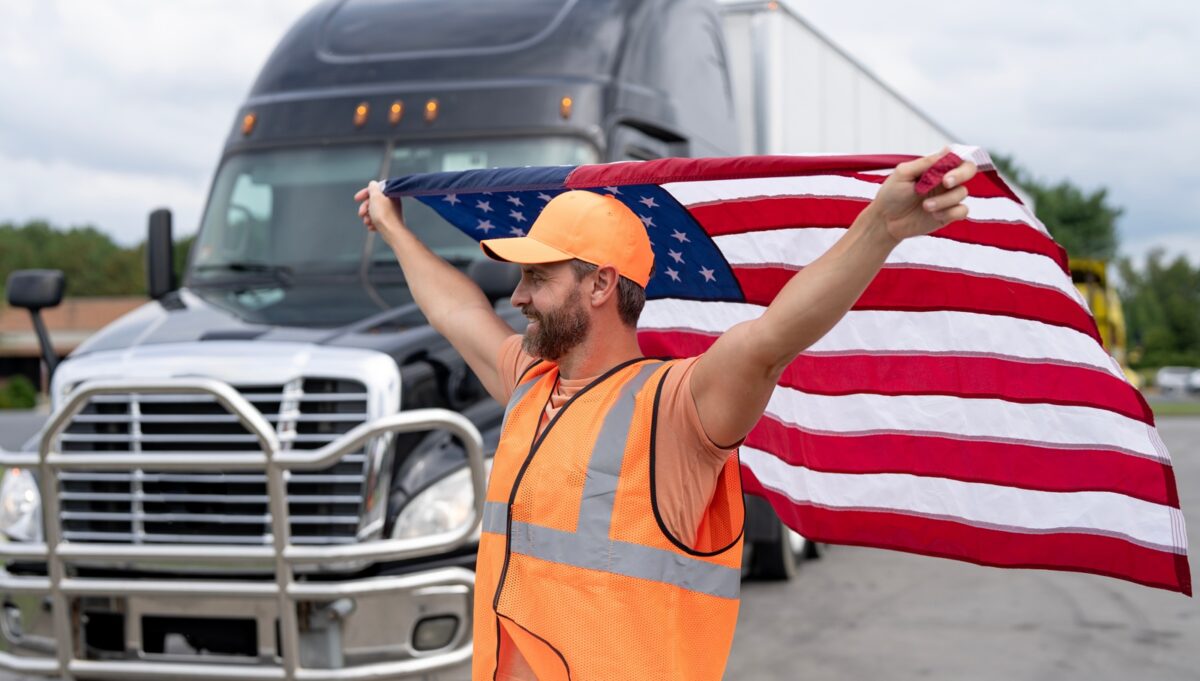 Truck,drivers,is,a,dream,job,in,america.,truck,driver
