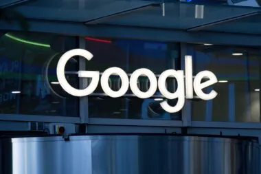 Google,logo,at,the,entrance,of,its,headquarters,in,warsaw,