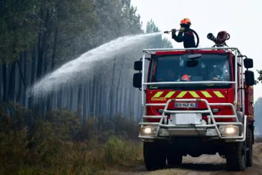 Saint Jean,d'illac,,gironde,,france, ,july,28,,2026:,fire,engine