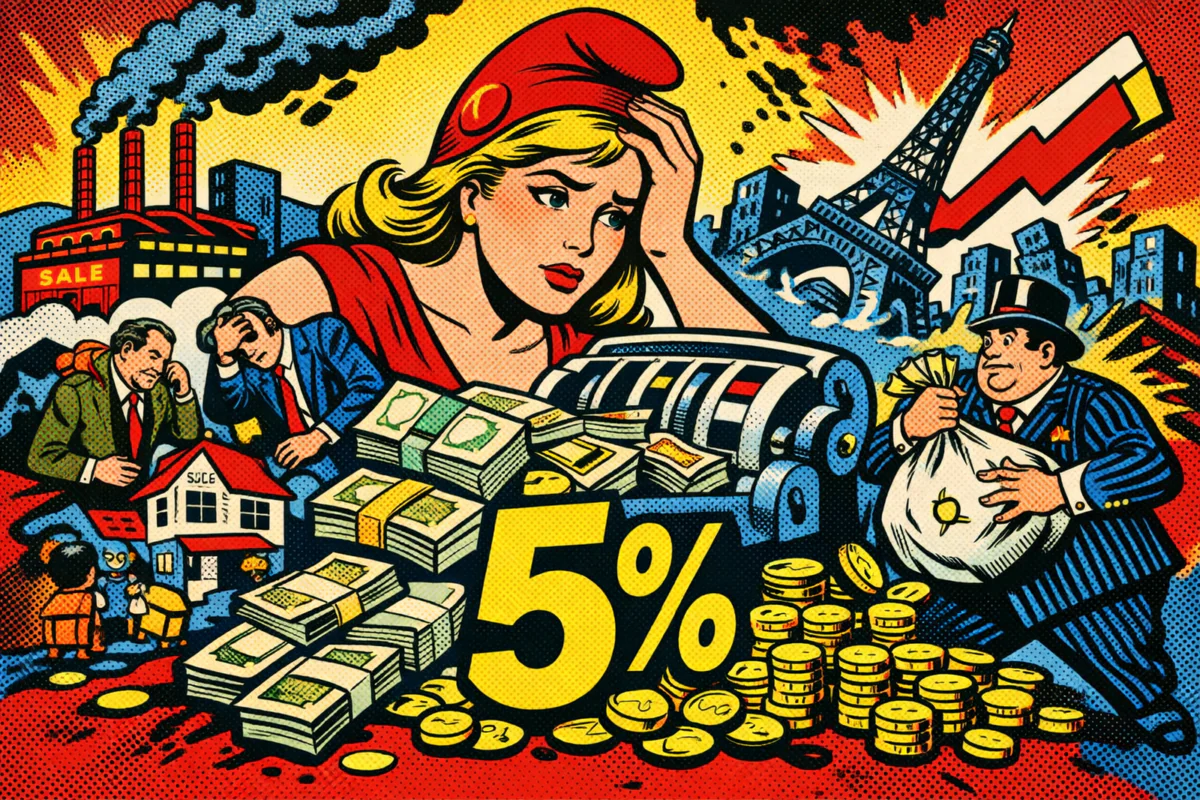 5 % : la France paie cash ses années de gabegie