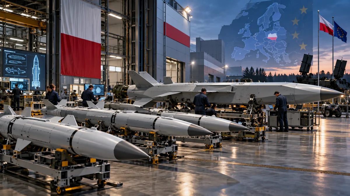 Anduril envisage de produire ses missiles Steelfin en Europe. La Pologne pourrait devenir un centre industriel majeur pour les armes américaines, avec des enjeux économiques considérables. ChatGPT