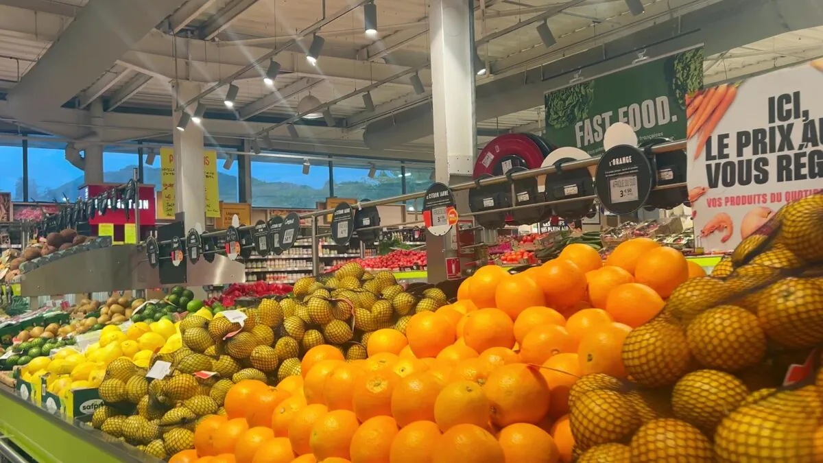 Seyssins,,france, ,september,9,,2025.,fruit,aisle,at,grand